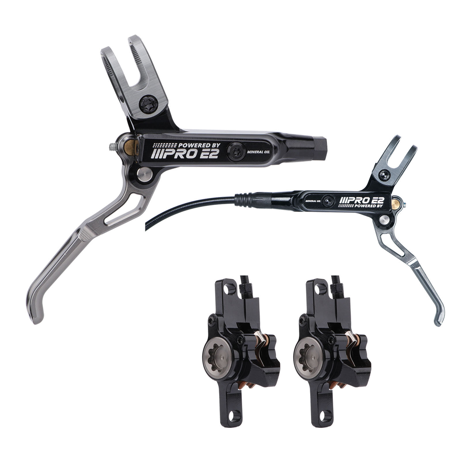 IIIPRO E2 Mountain Bike Hydraulic Brake Caliper 2 Pistons CNC Ultra