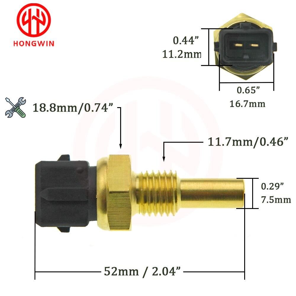 Water Coolant Temperature Sensor For BMW M3 316 318 320 323 325 518 520 E28 E30 E32 E34 E36 13621401945 13621357414 13621284397