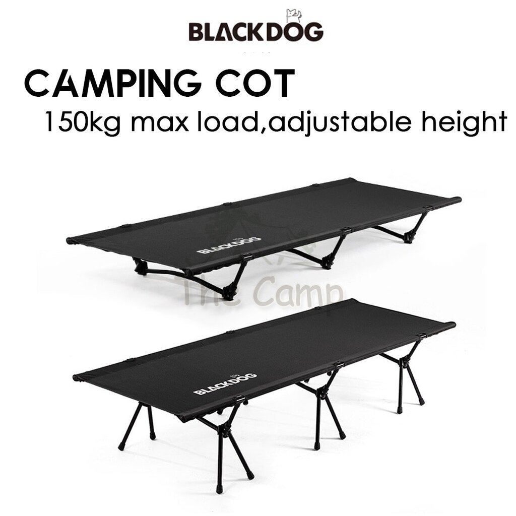 Blackdog Adjustable Height Camping Cot Foldable Sleeping Mat Outdoor