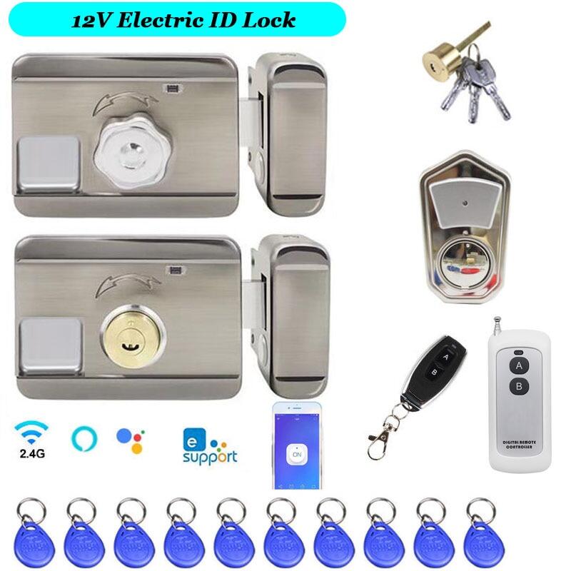 Intelligent Door Lock Video Intercom Compatible Electric Lock Or Wireless Remote Control ID Lock 125Khz Ess Control Lock