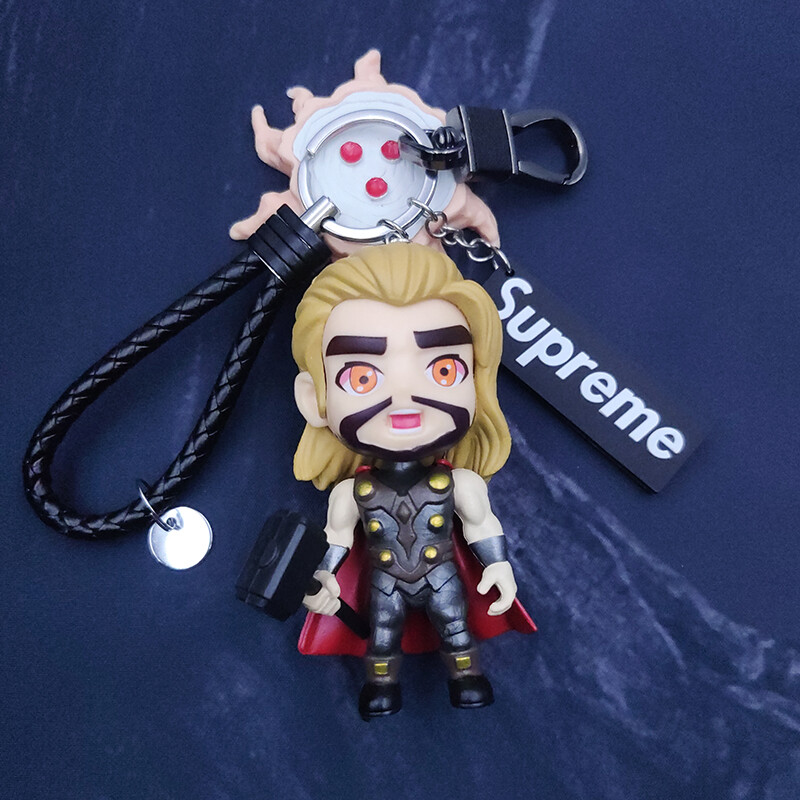 (In stock) cute cartoon doll hand-made pendant Avenger car keychain pendant