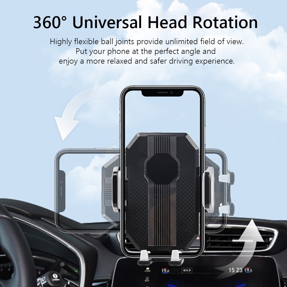 Universal Car Phone Holder Center Console Smartphone Mount Bracket Windscreen Support