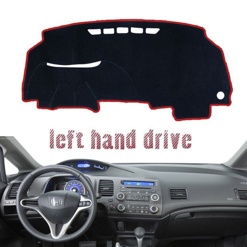 Xps dashboard cover protective pad avoid light mat carpet for honda civic 8 2006~2011 2007 2008 sunshade carpet car