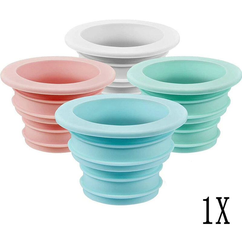 1pcs Plastic Sewer Sealing Ring Washer Pipe Joint Tool Sealing Plug Anti Odor Telescopic Sewer Pipe Fittings Random Color