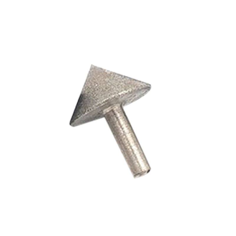 Electroplated Diamond 20-50mm Cone Chamfer Grinding Head Stone Glass Chamfering Head Sanding Tool Accessories