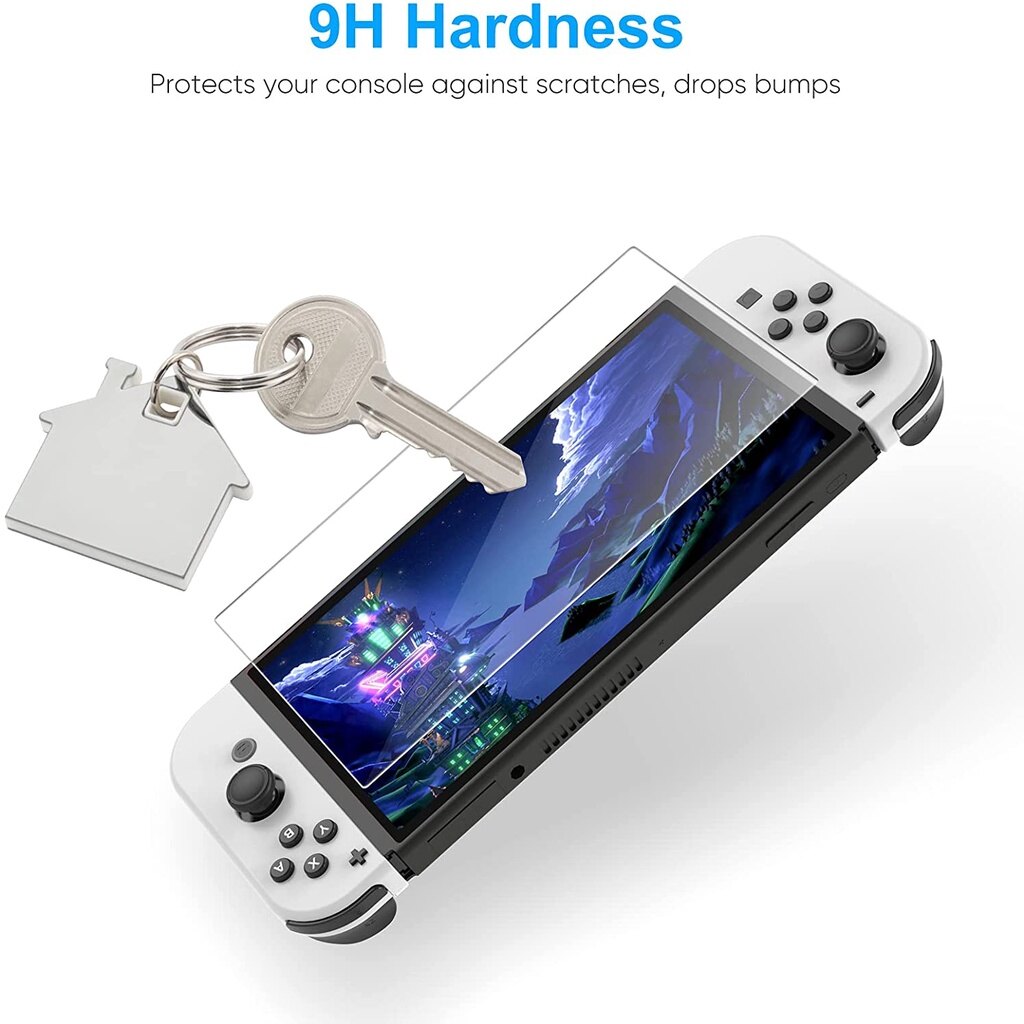 3 cái Bộ chuyển đổi Nintendo OLED Kính cường lực bảo vệ màn hình cho chuyển đổi OLED 2021 mô hình, siêu mỏng HD trong suốt chống trầy xước miếng phim bọc màn hình