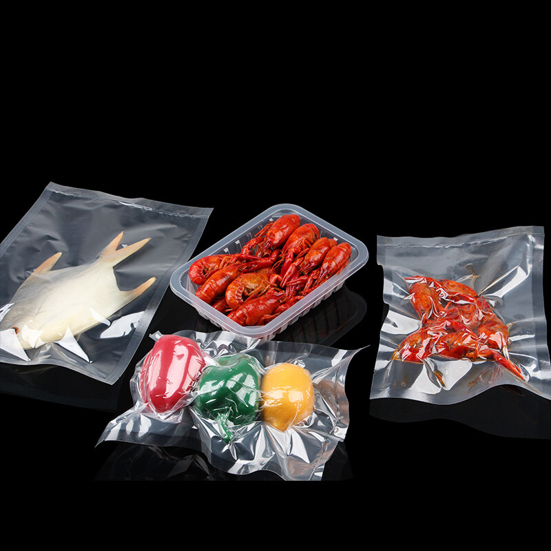 Vacuum sealed food bags, vacuum compressed food bags, lobster cooked