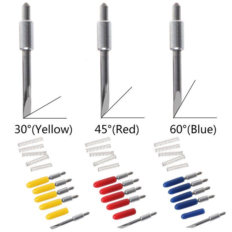5Pcs 30° 45° 60° Cutting Vinyl Plotter Blades For Graphtec CB15U Vinyl Cutter