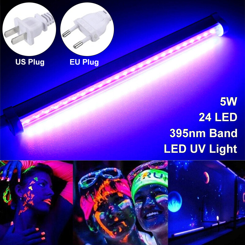 Bảng giá 5W LED UV tia cực tím Dải Ống ánh sáng Bar 24 Leds partys đèn Blacklight Decor