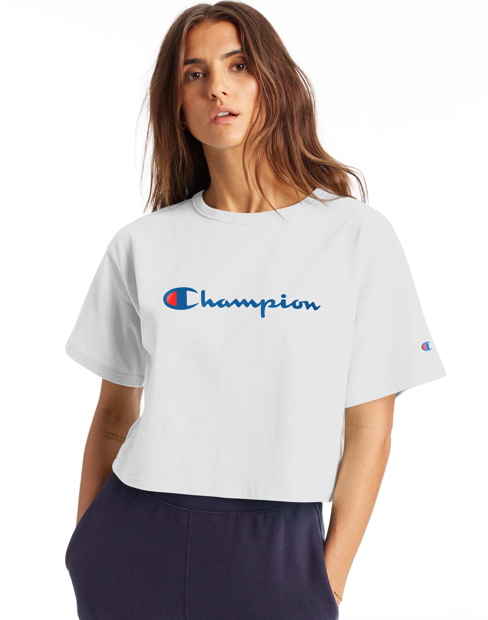 champion cropped t shirt