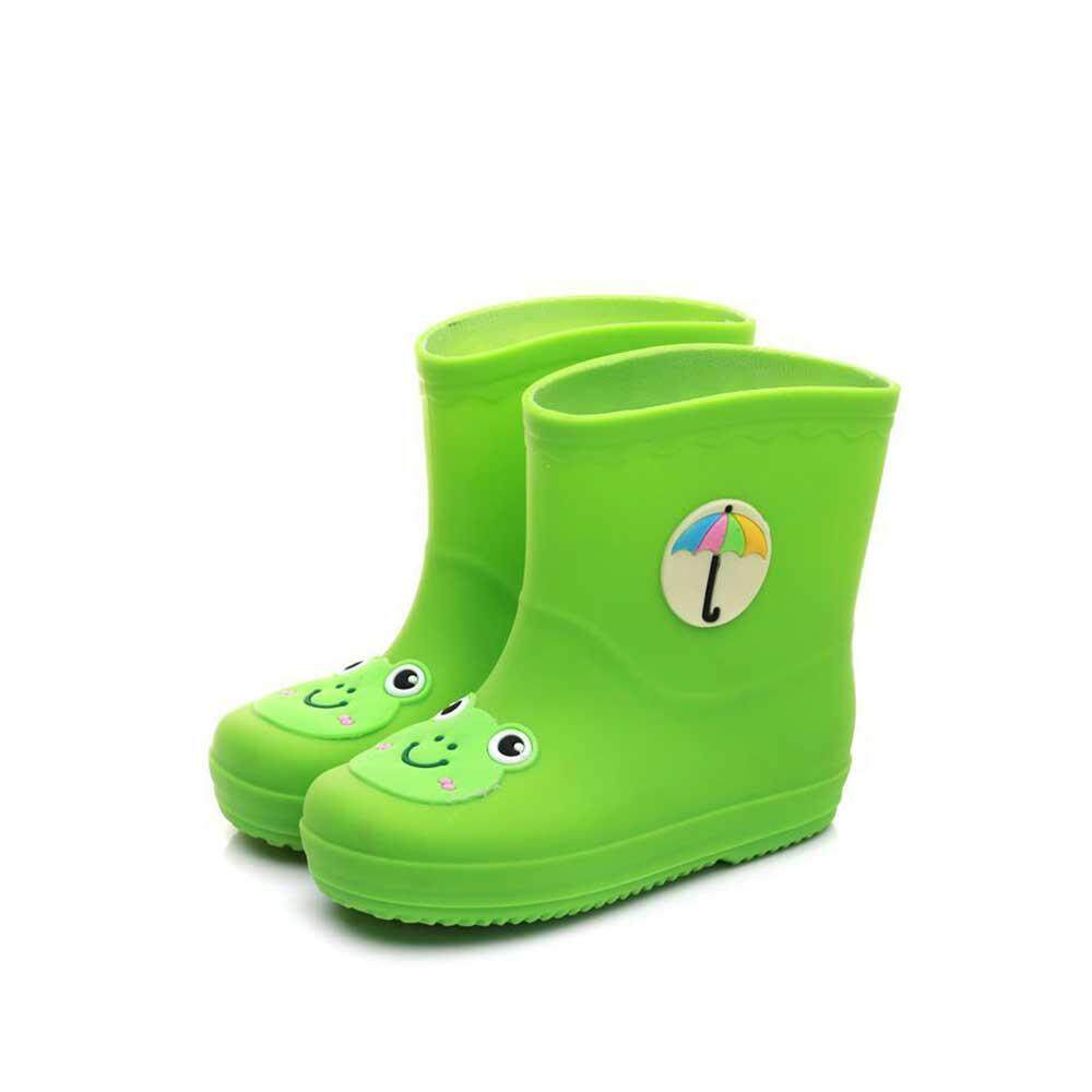 Toddler Rain Boots PVC Boy Girl Rain Boots Waterproof Non-Slip Kids Rain Shoes