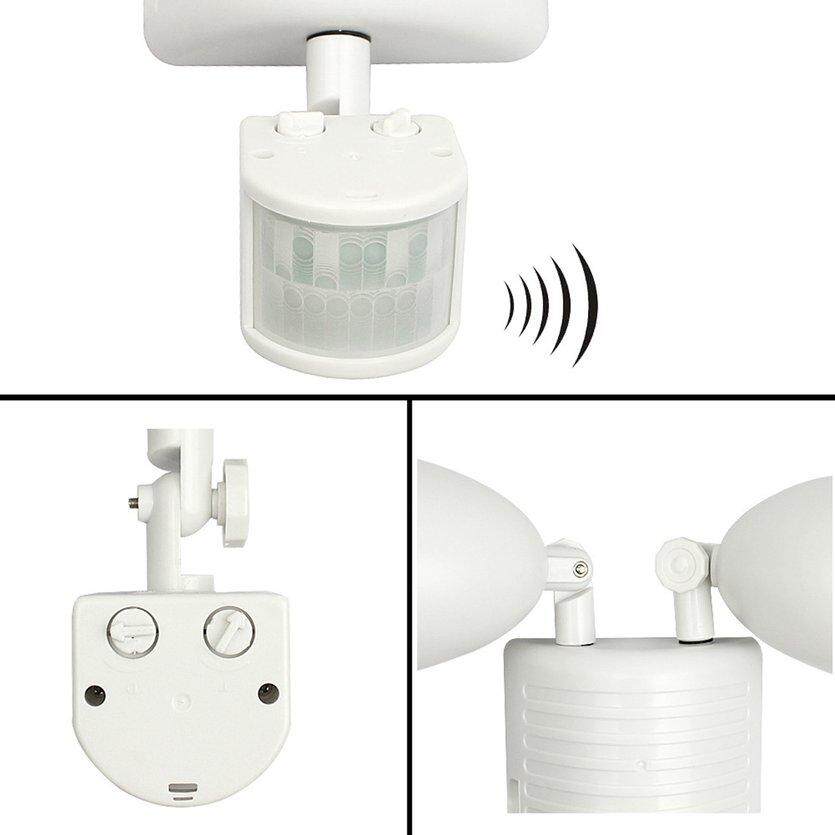 ĐẦU 22LED Kép An Ninh Báo Đèn Chiếu Sáng Năng Lượng Mặt Trời Cảm Biến Chuyển Động Ngoài Trời Pha