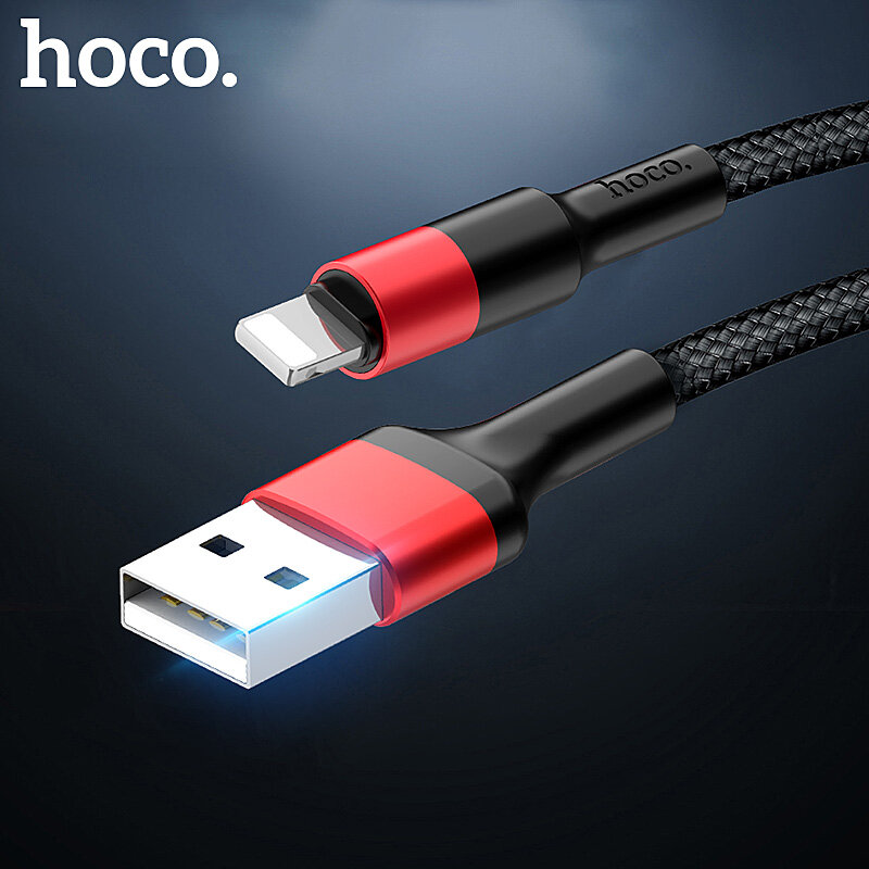 HOCO Fast Charging Lightning Cable for iPhone 12 Pro Max iPhone XR, XS, iPhone 11 Pro MAX, iPhone SE 2020 Charging Cable 2A Lightning Fast Charge Cable