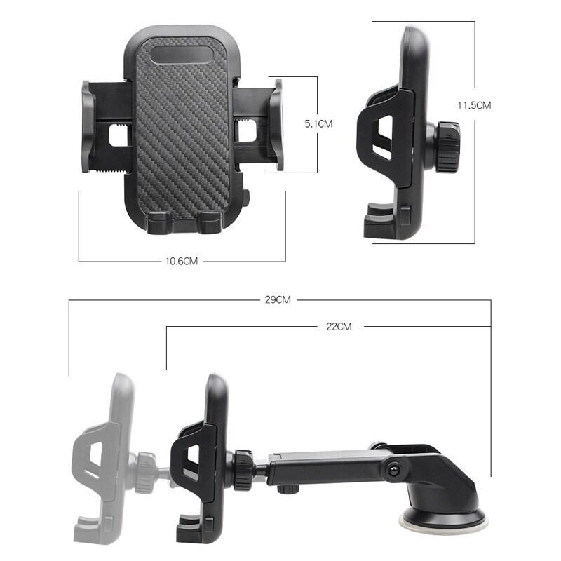 【A NEW】 Car Phone Holder Mobile Handsfree for Dashboard Windshield Vents