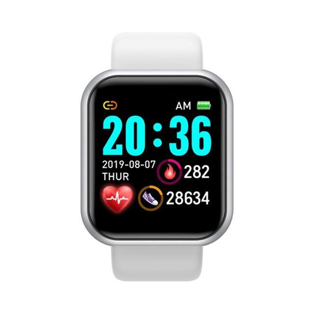2021 Y68 D20 Thông Minh Đồng Hồ, Vòng Tay Theo Dõi Sức Khỏe Huyết Áp Cho Nam Nữ Thể Thao Smartwatch Đồng Hồ Thông Minh Android IOS Chống Nước