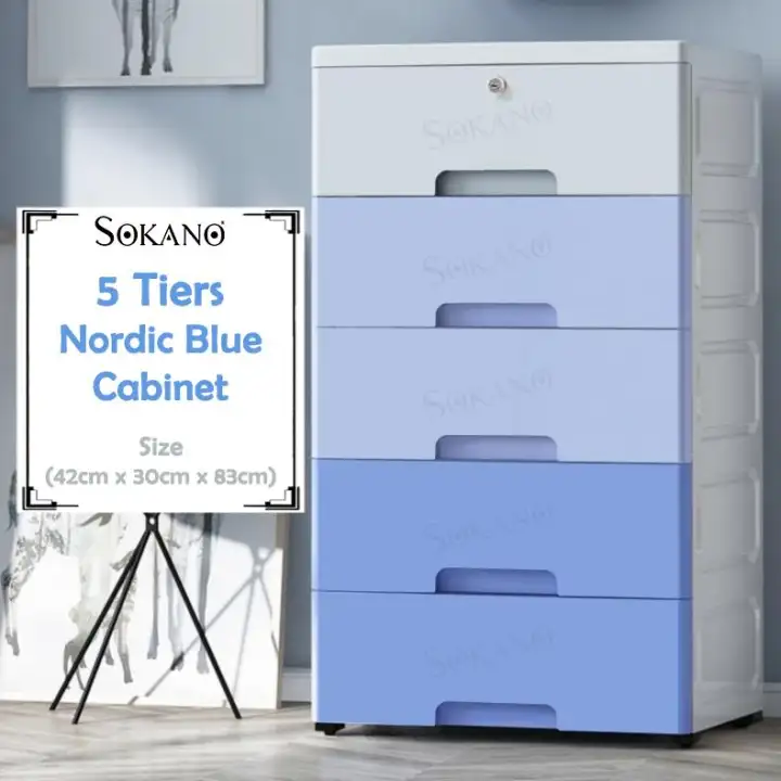 Sokano 5 Tiers Sw003 Nordic Design Japanese Style Plastic Cabinet
