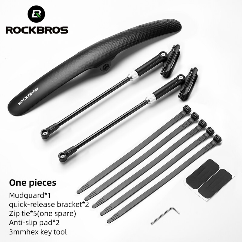 【Local Delivery】ROCKBROS Bicycle Mudguard Quick Release Adjustable
