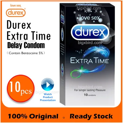 Durex Extra Time condoms 10s delay climax longer lasting Extend Pleasure