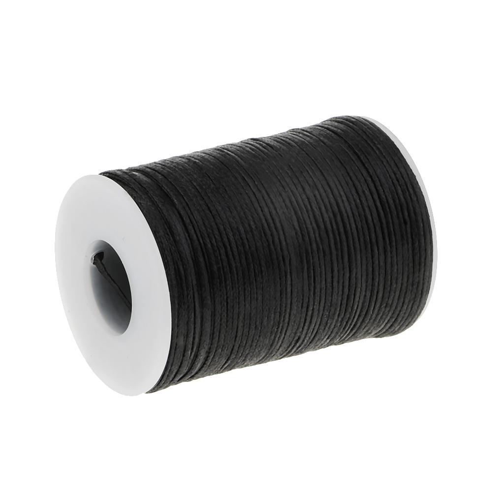 Blesiya 1 Cuộn Chỉ Sáp May Vá Chắc Chắn Polyester Dài 60M Phụ Kiện Thủ Công Bằng Da Đường Kính 1Mm