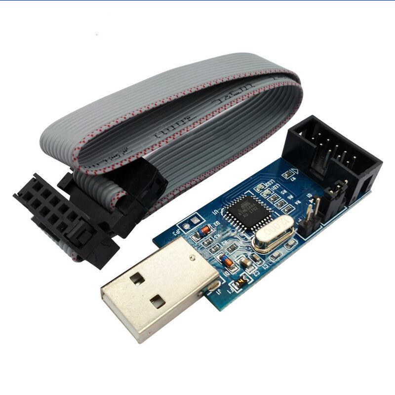 Usbasp usb isp 3.3v / 5v avr programmer usb atmega8 atmega128 new +10pin wire support win7 64bit