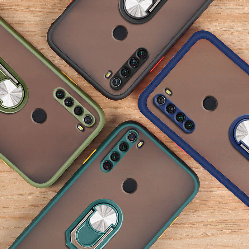 YBD Phone case for Xiaomi Redmi Note 8 casing , Precise camera protection cases with Phone ring holder