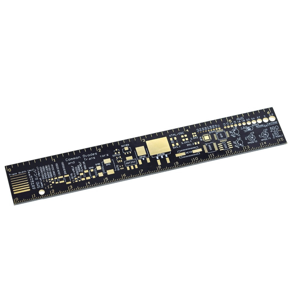Thước PCB 15Cm Cho Các Kỹ Sư Điện Tử Cho Người Làm Geeks Thước Tham Khảo PCB Bộ Phận Đóng Gói PCB V2-6
