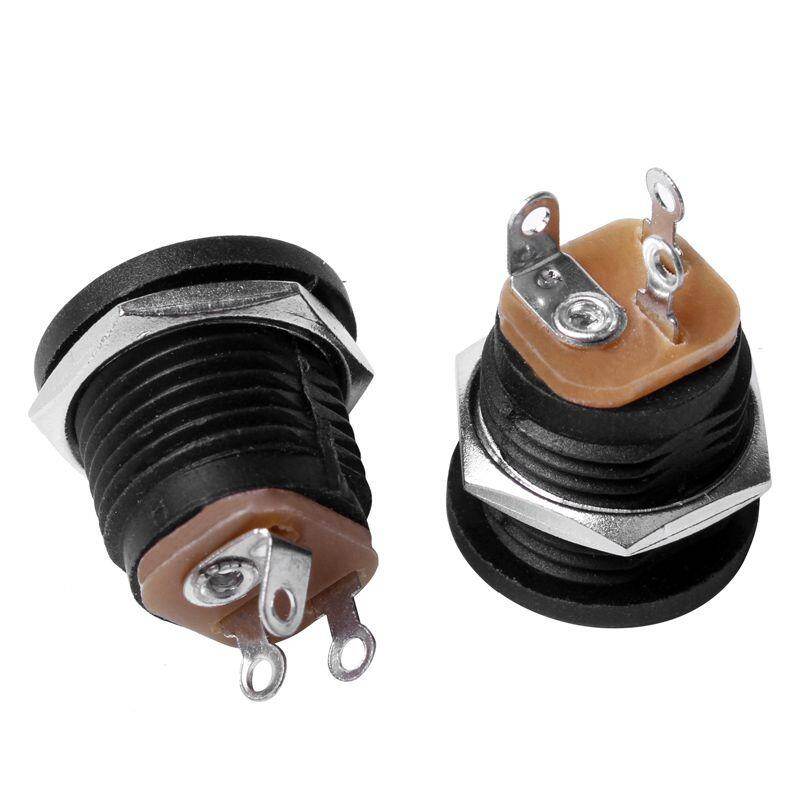 10 Pcs Panel Mount 2.1x5.5mm Power Jack DC Socket
