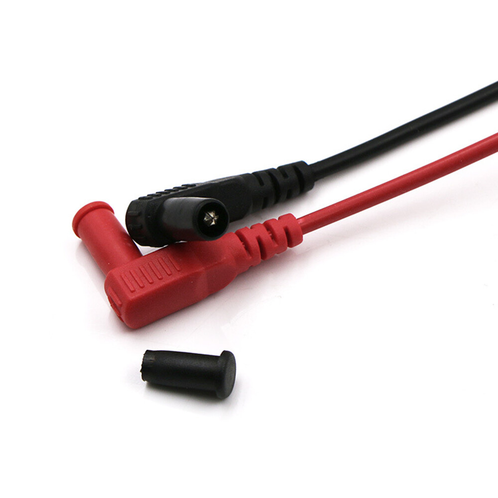 Multi-purpose Test Pen LCR Bridge Patch Clamp SMD Test Tweezers clip Red & Black