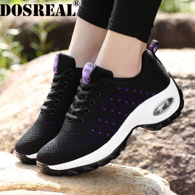 Giày Thể Thao DOSREAL Cho Nữ Giày Đệm Khí Lưới Thoáng Khí Giày Thể Thao Khiêu Vũ Nữ Buộc Dây Cỡ Lớn 35-42 Giày Nâng Cao giá rẻ