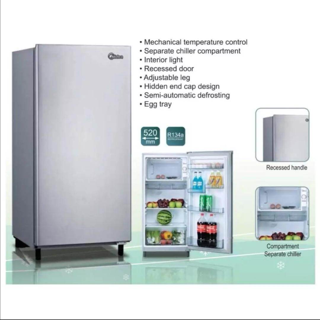 Midea Energy Saving Single Door Refrigerator Ms 196 Lazada