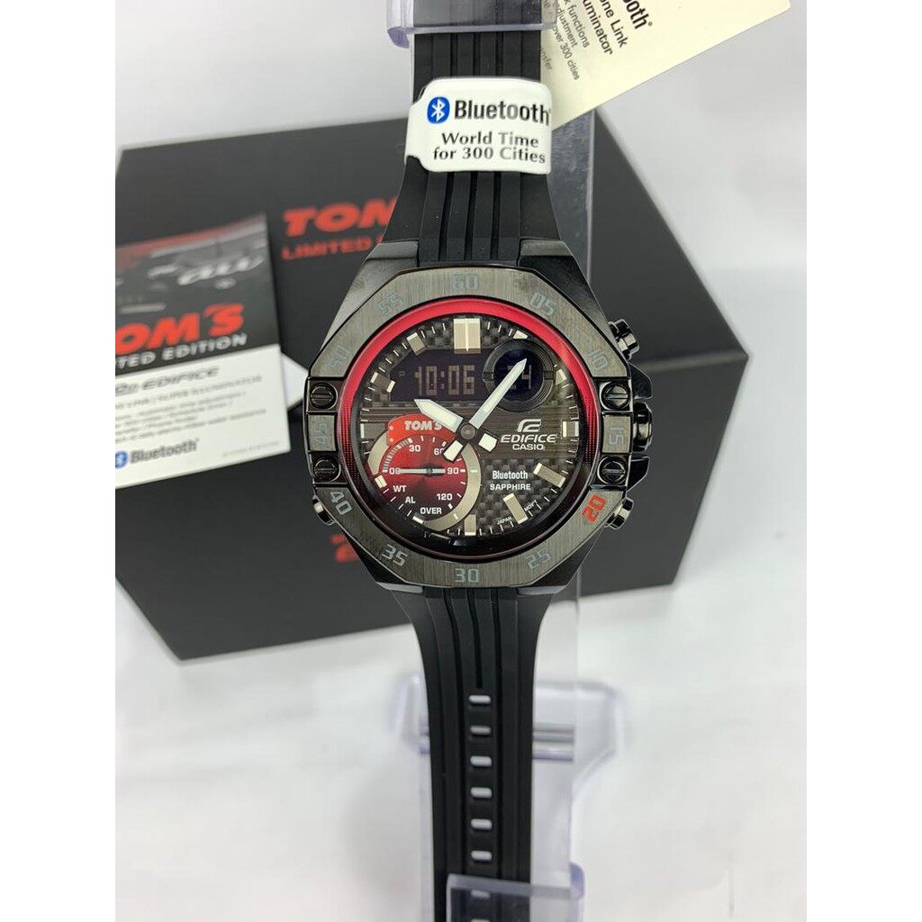 CASIO EDIFICE X TOM's LIMITED EDITION BLUETOOTH ANALOGUE CARBON FIBER