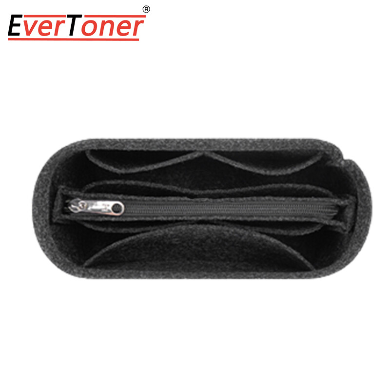 EverToner for Celin Belt Nano Bag Comestic Organizer Women Travel Makeup Inner Handbag Felt Insert Bag Portable Travel Storage Liner Bags