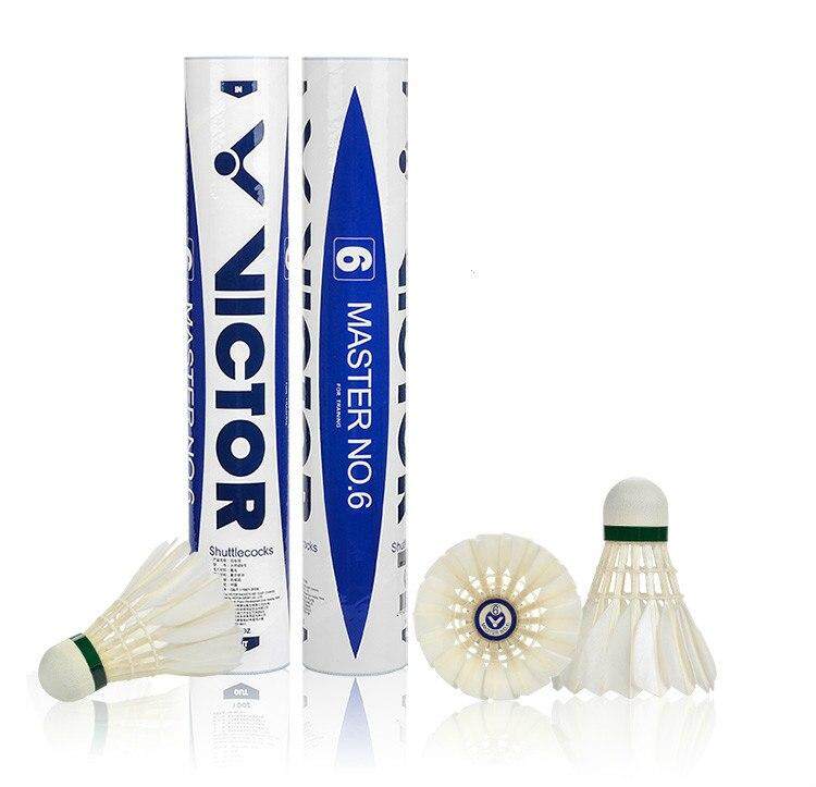 Badminton Victor Master No.3 Badminton Shuttlecocks 1 Tube of 12 ...