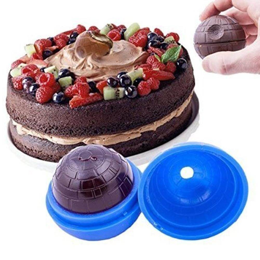 TỰ Sáng Tạo Silicone Cuộc Chiến Tranh Ngôi Sao Chết Bóng Kem Khuôn Khay Hình Cầu Khuôn Mẫu
