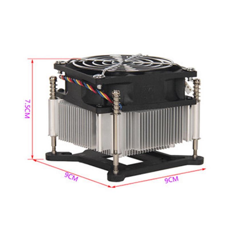 CPU Cooler Silence 4Pin Fan Copper Radiator Heatsink Cooler Support for ...
