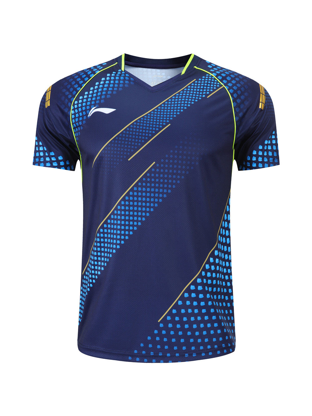 Trang Phục Cầu Lông Nhanh Khô Mới 2021 Áo Sơ Mi Nam Nữ 6078 Màu Xanh Dương, Trang Phục Bóng Bàn Thi Đấu Tập Luyện Áo Thể Thao Màu Xanh 6078 Áo Phông (Chỉ Có Áo)