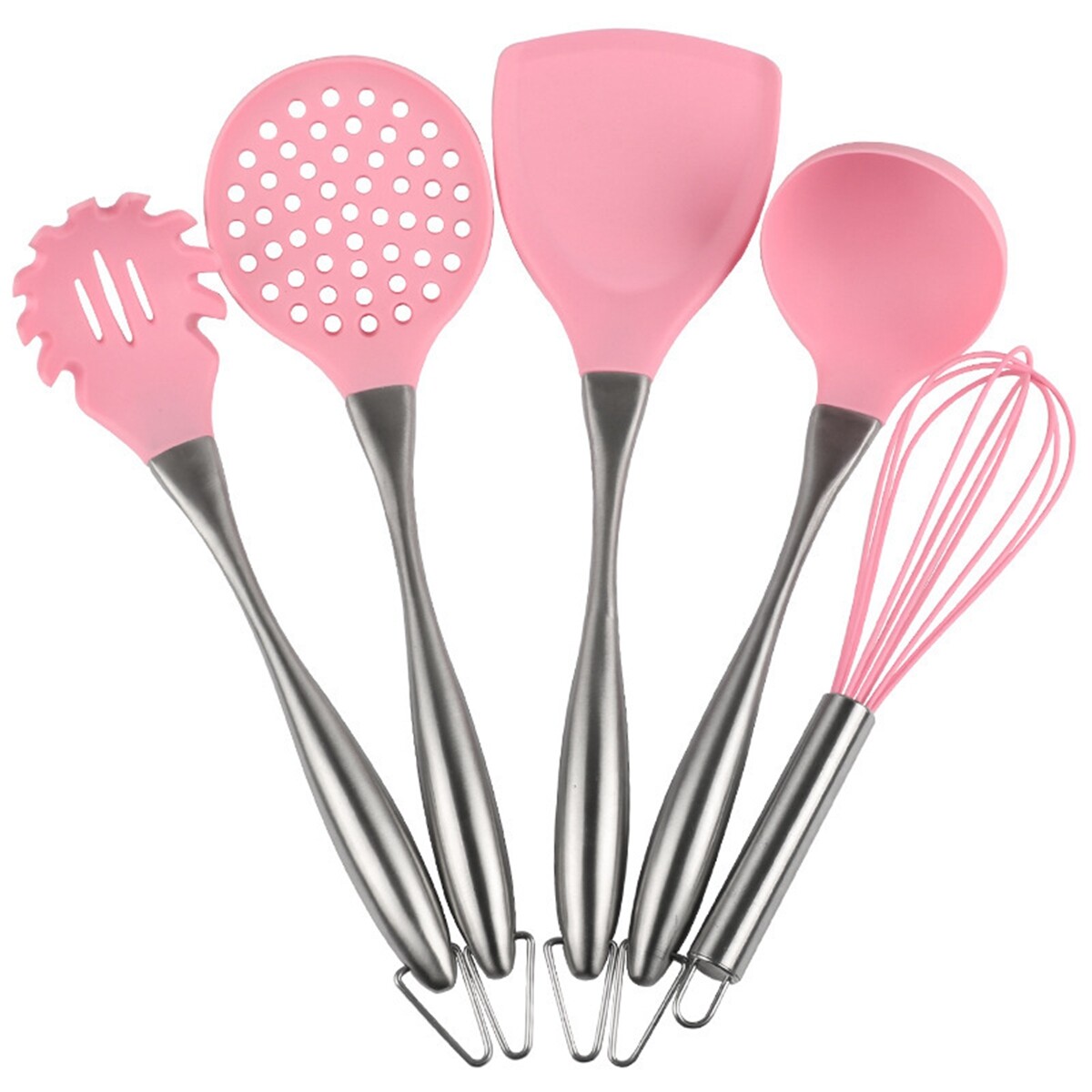 pink spatulas cooking utensils