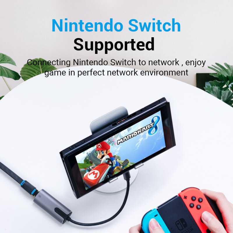Vention Bộ Chuyển Đổi USB Type C Sang Gigabit Ethernet Áp Dụng Cho Giao Diện USB C Hỗ Trợ Tốc Độ Cực Nhanh 1000Mbps Cho Apple Macbook HuaWei Matebook Lenovo Notebook XiaoMi USB 3.1 USB C Sang Bộ Chuyển Đổi Ethernet Digibit