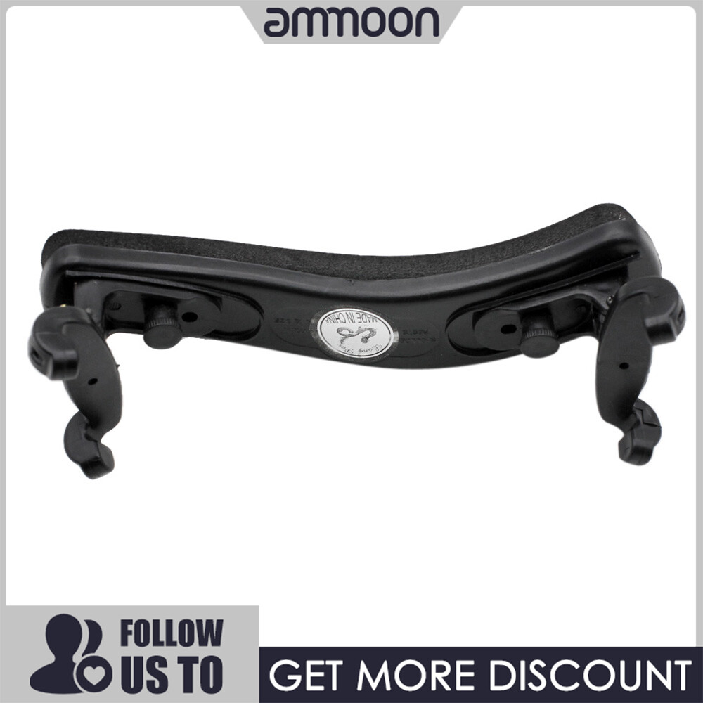 [ammoon]quà bí mật Adjustable Violin Shoulder Rest Plastic EVA Padded for 1/2 1/4 Fiddle Violin