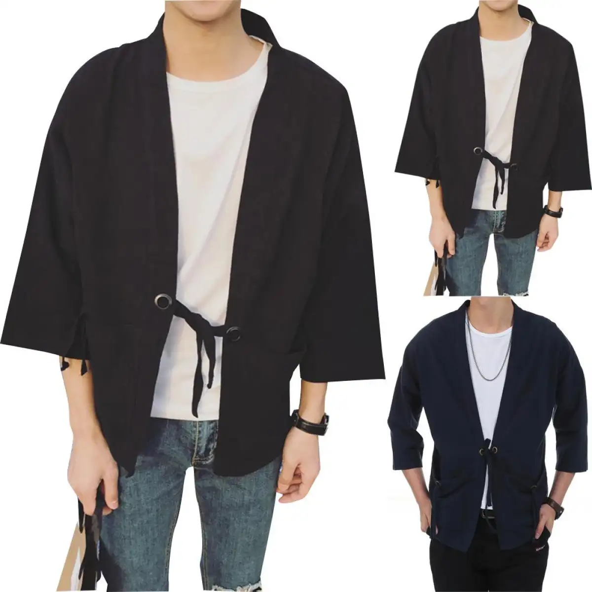 3 4 sleeve thin cardigan