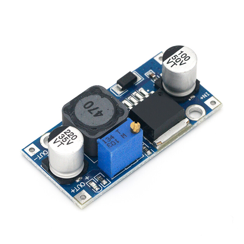 Fulai 3A Adjustable Step-Down Module DC-DC Buck Converter Adjustable Power Supply Module Power Supply Buck Converter Module 24V to 12V 5V 3V