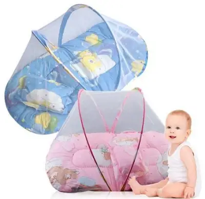 Baby Foldable Anti Mosquito Net Happy baby Sleeping Cushion Kelambu Baby