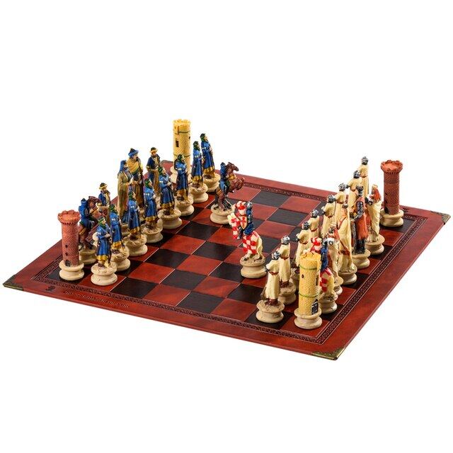 War-Themed Chess Set Genghis Khan Vs. -32 3D Figures, Carved And ...