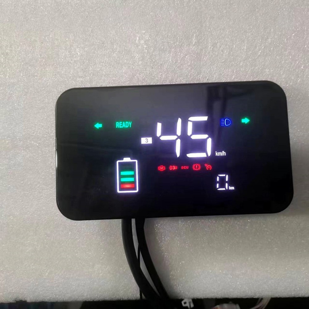 Electric Bicycle LCD Display Motor Speedmeter Screen For 48V -72V E-bike Scooters