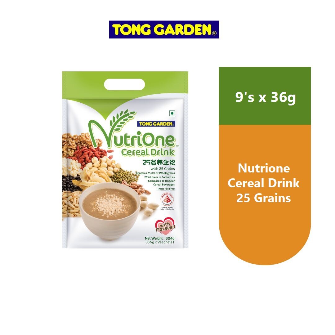 (Tong Garden) NutriOne Cereal Drink 25 Grains 324g Lazada