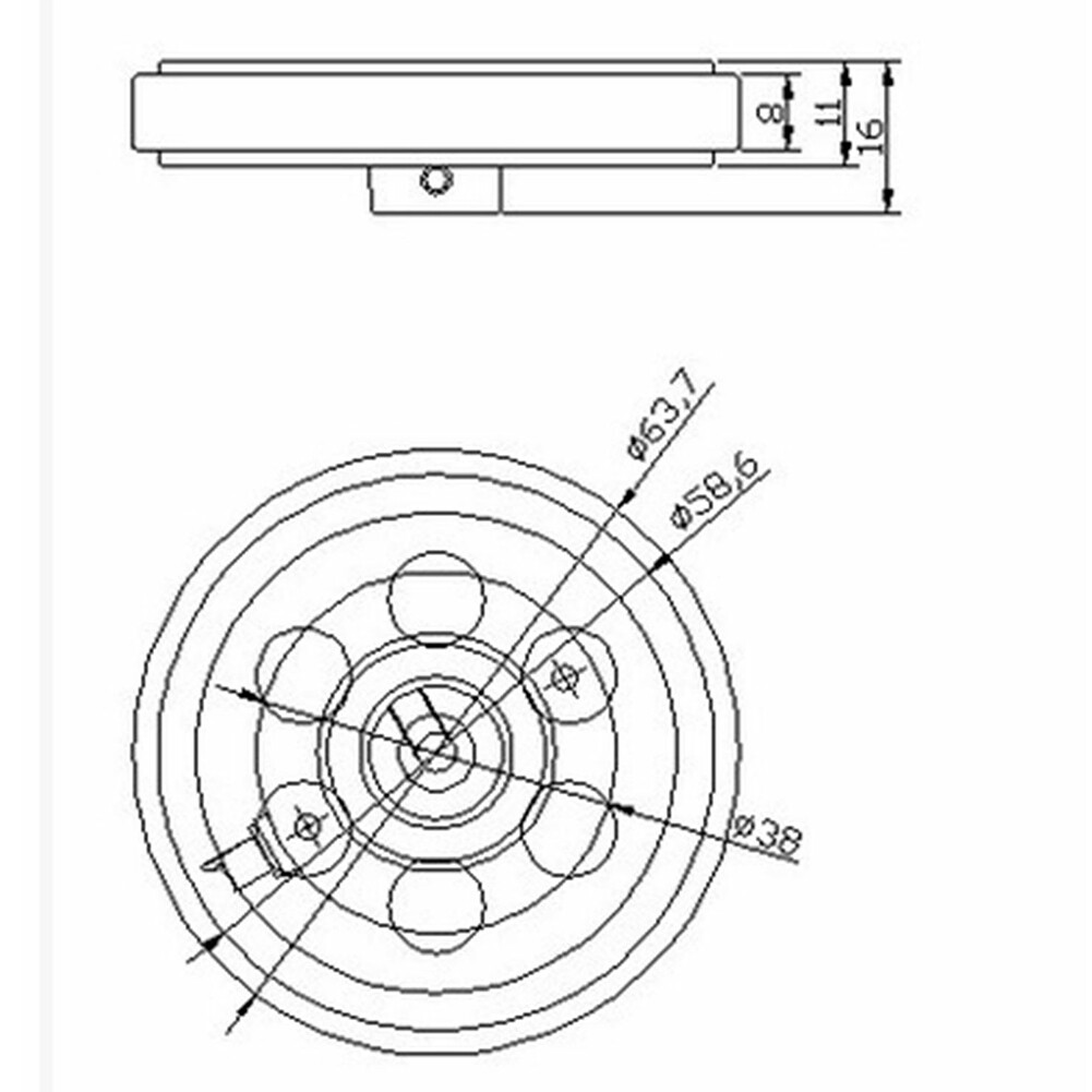 Farfi 200mm 4/5/6/7/8/10/12mm Aluminum Rubber Measuring Rotate Encoder Meter Wheel