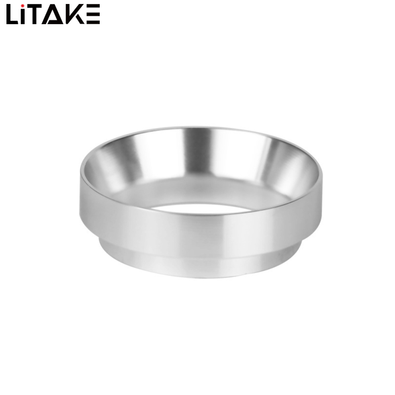 51mm/58mm Coffee Dosing Ring With Strong Magnetic Lightweight Aluminum Alloy Espresso Dosing Funnel
