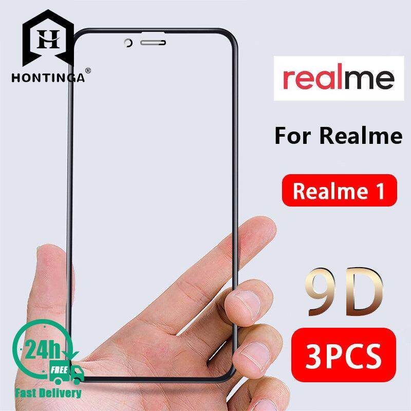 3Pcs Hontinga 9D For Realme Note 50 C51 C53 12 12x 12+ 5G 1 2 2 Pro 3 3 Pro Realme 5 5i 5s 5 Pro X C2 6 6i 6 Pro C3 X2 Pro XT 10 X3 SuperZoom X50 Pro C11 C15 C12 7i 7 Pro C17 Narzo 20 Pro Narzo 50 Pro 5G 3Pcs 9D Full Cover Tempered Glass Screen Protector