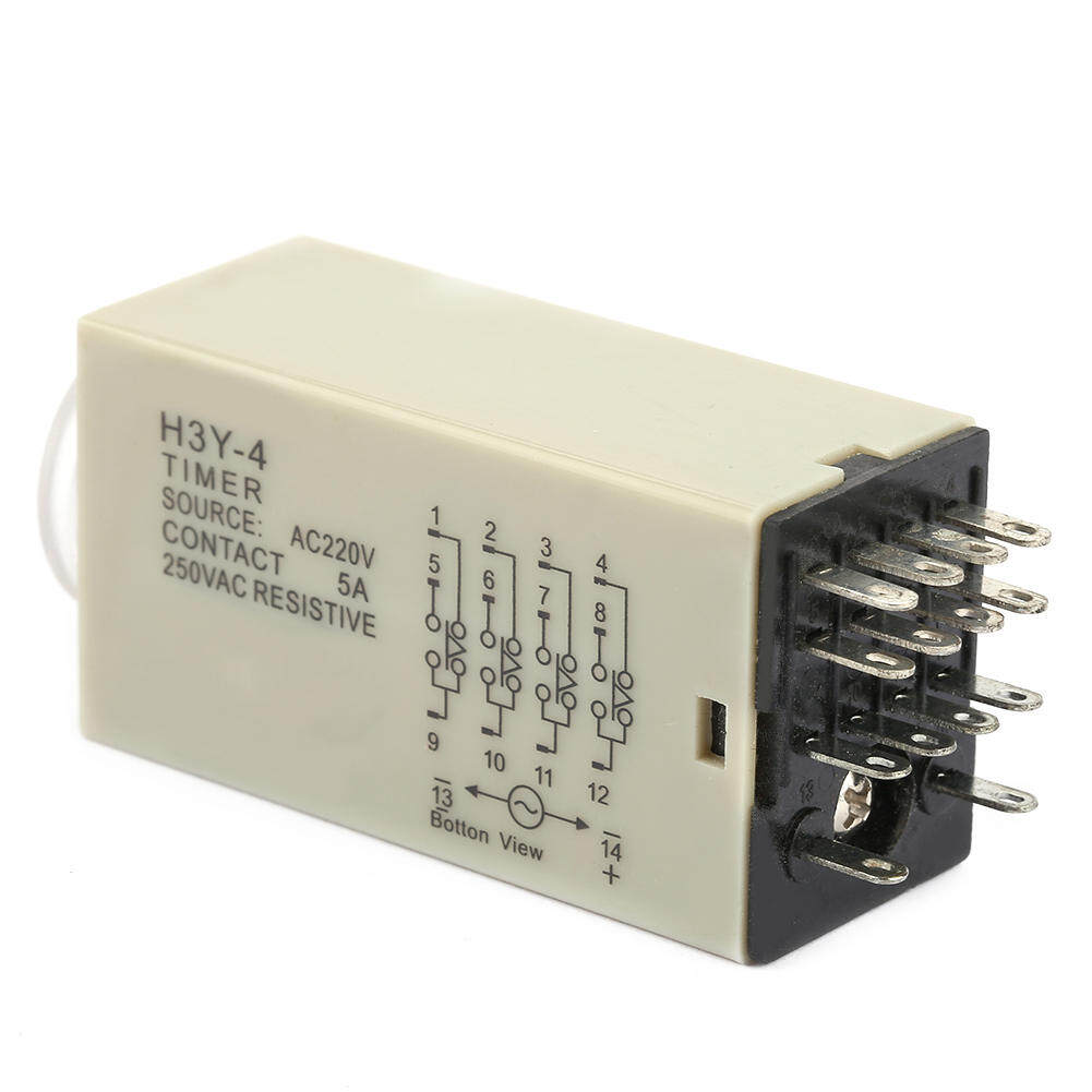 Zonejoy H3Y-4 Rơle hẹn giờ điện trên bộ hẹn giờ Rơle hẹn giờ 0-60 phút Rơle đo thời gian AC 220V 5A