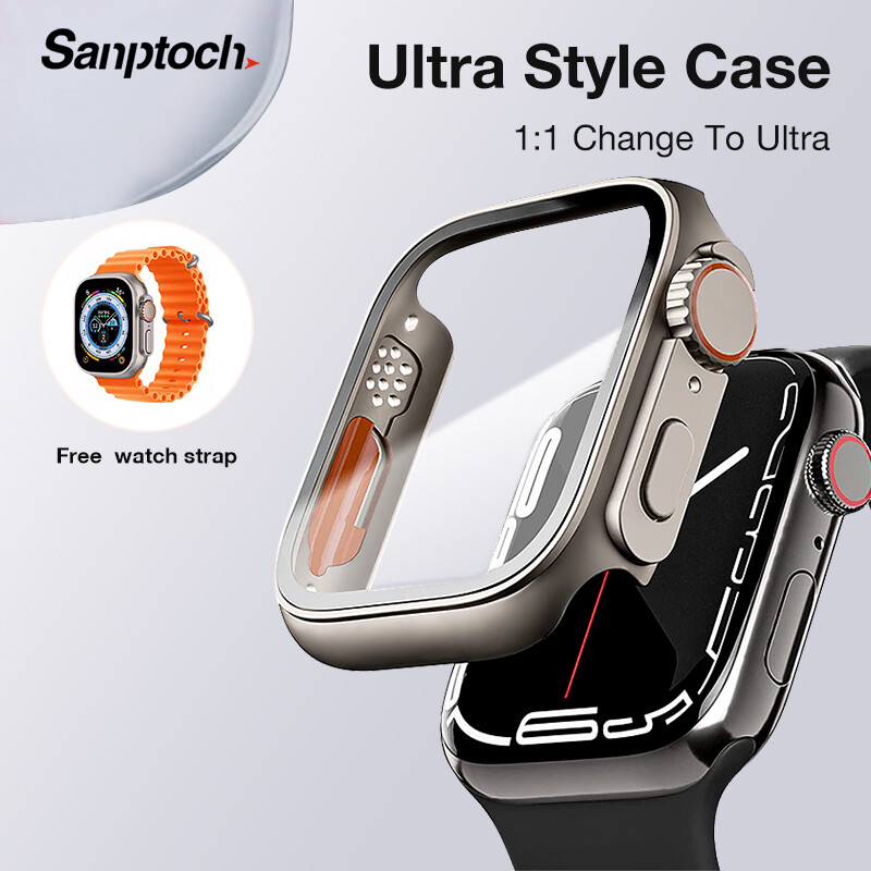 Ultra Style】Sanptoch For Apple Watch Case For 45mm 44mm 42mm 41mm